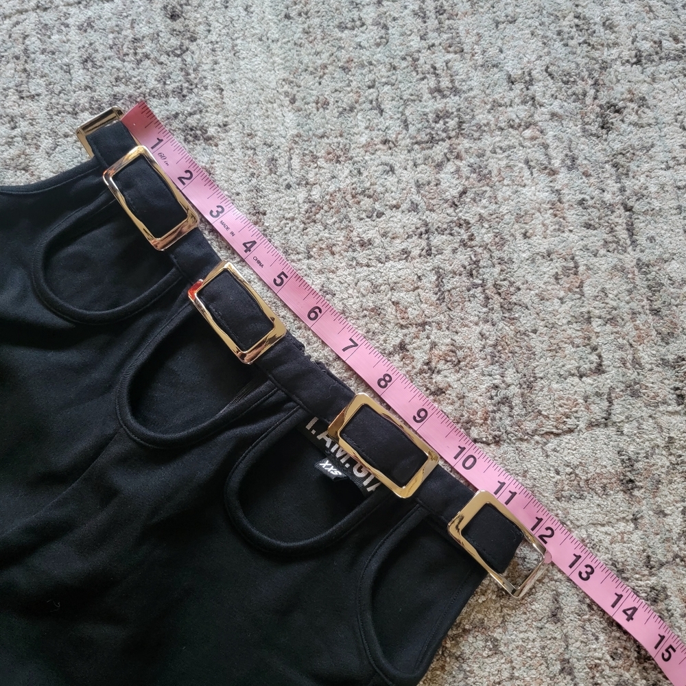 I.AM.GIA Kyla Full‎ Length Tall Mid Rise Cutout Stretch Ponte Flare Pants XXS - Picture 10 of 16